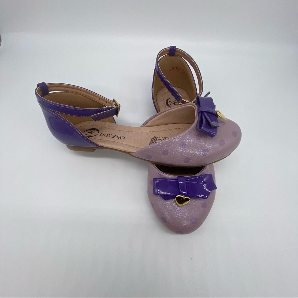 GIRLS Purple Mary Jane Shoes Size US13 UE31 - Picture 2 of 7